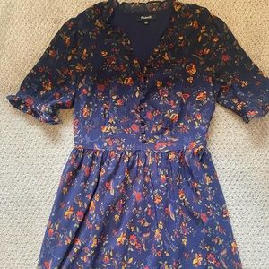 Madewell floral dress size 0